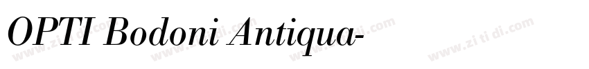 OPTI Bodoni Antiqua字体转换 OPTI Bodoni Antiqua字体转换